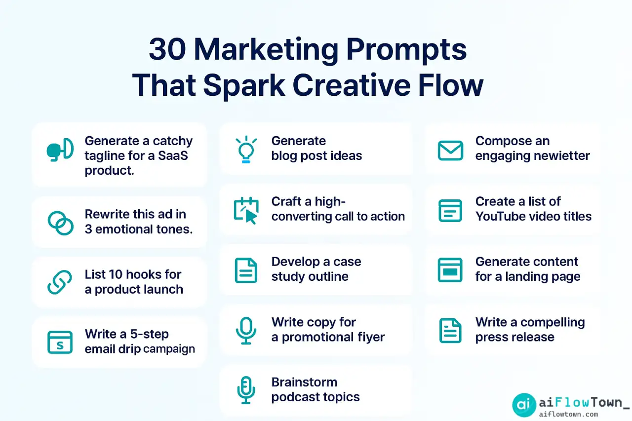 30 Marketing Prompts That Spark Creative Flow
