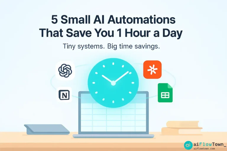5 Small AI Automations That Save You 1 Hour a Day