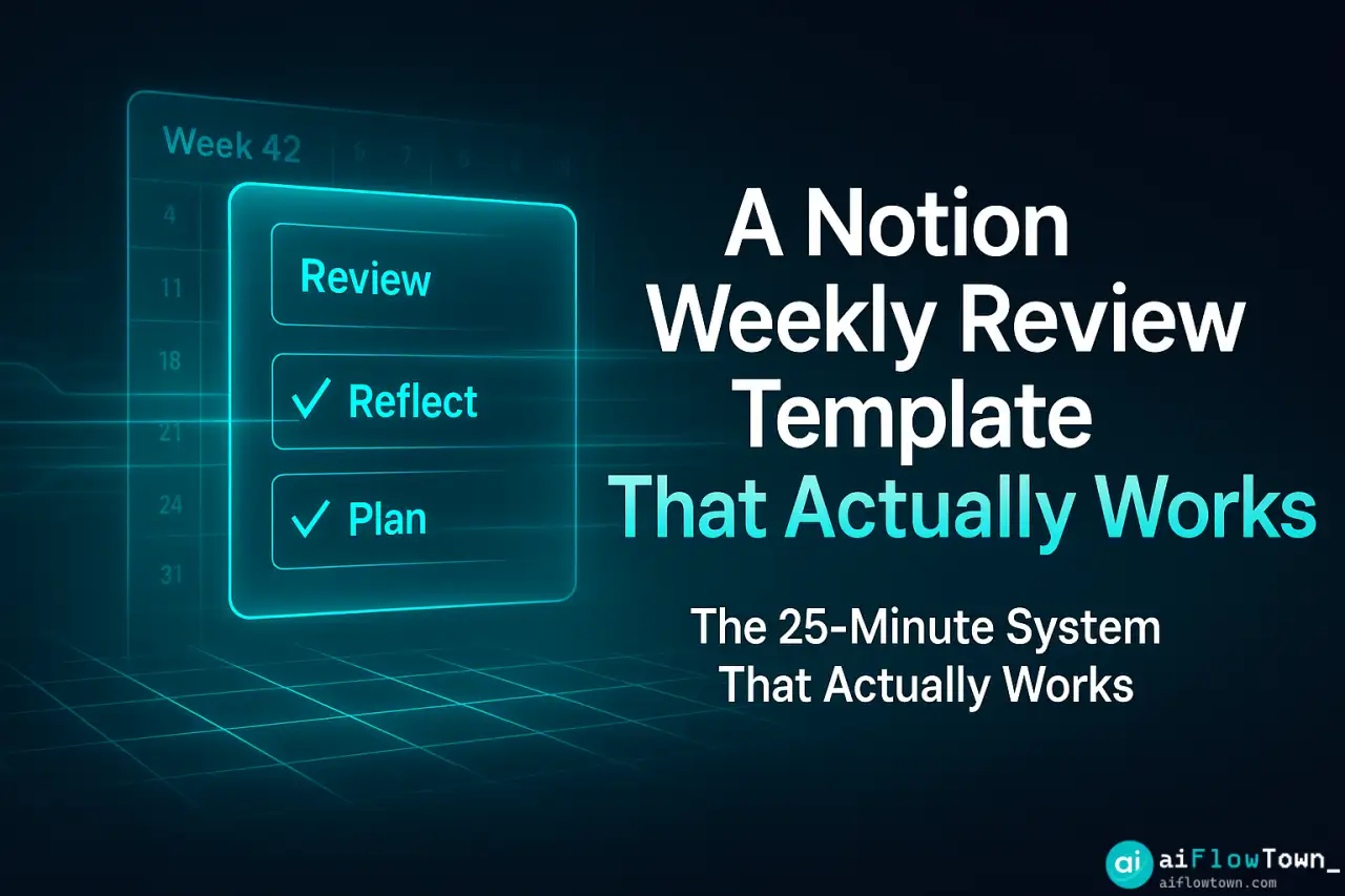 A Notion Weekly Review Template That Actually Works (Checklist + AI)