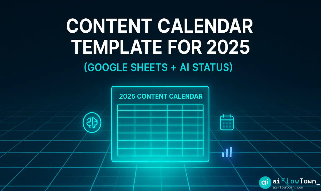 Content Calendar Template For 2025