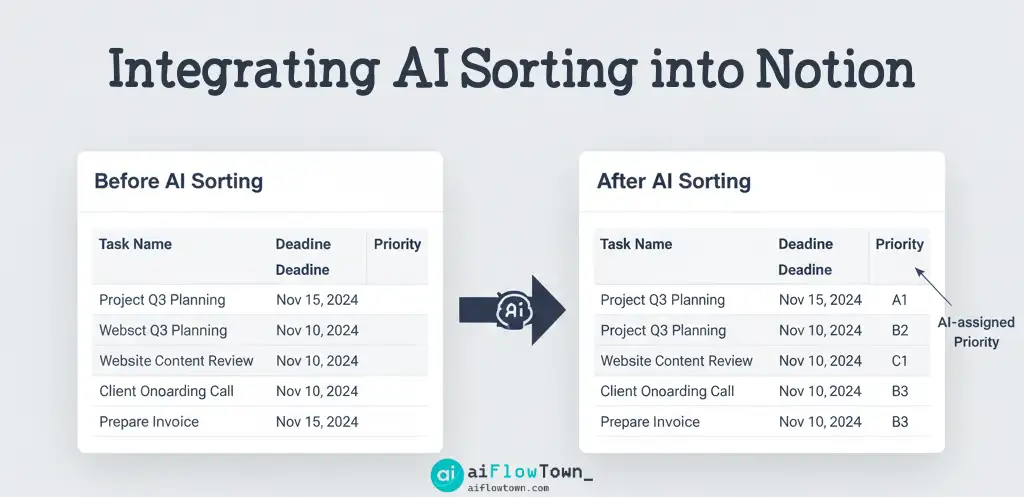 Integrating AI Sorting Into Notion