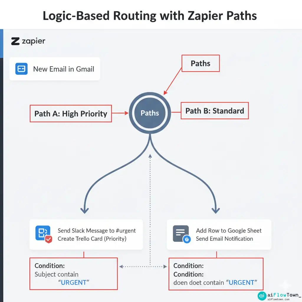 Logic-Based Routing with Zapier Paths