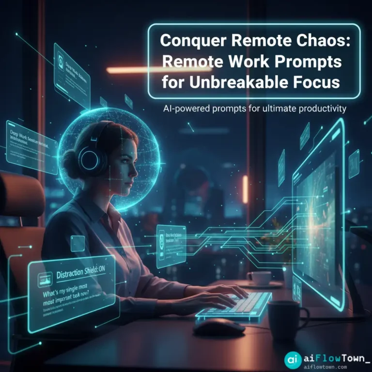 Remote Work Prompts For Unbreakable Focus