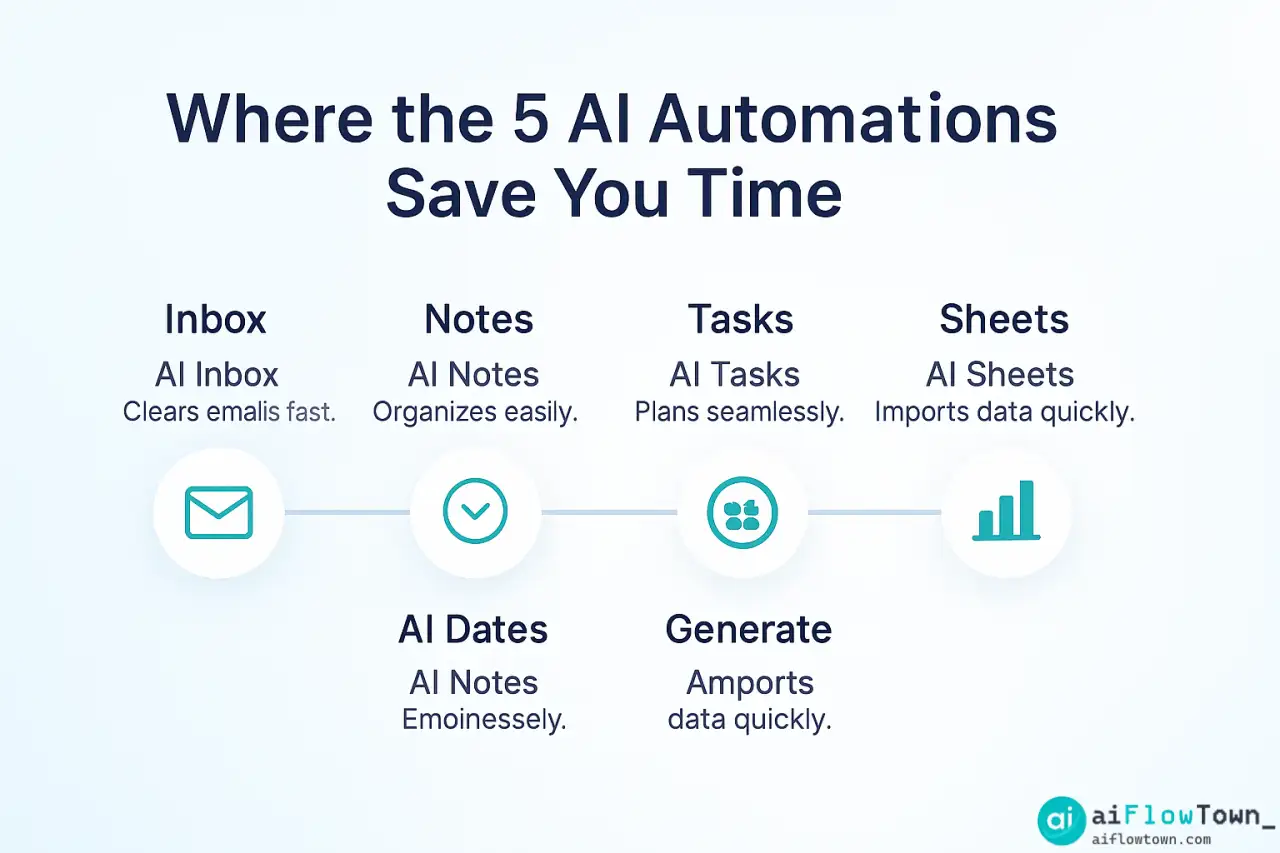 Where the 5 AI Automations Save You Time