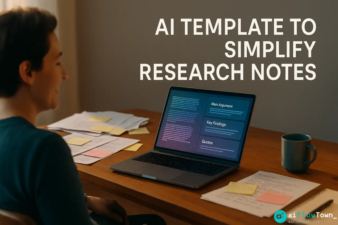 AI Template To Simplify Research Notes