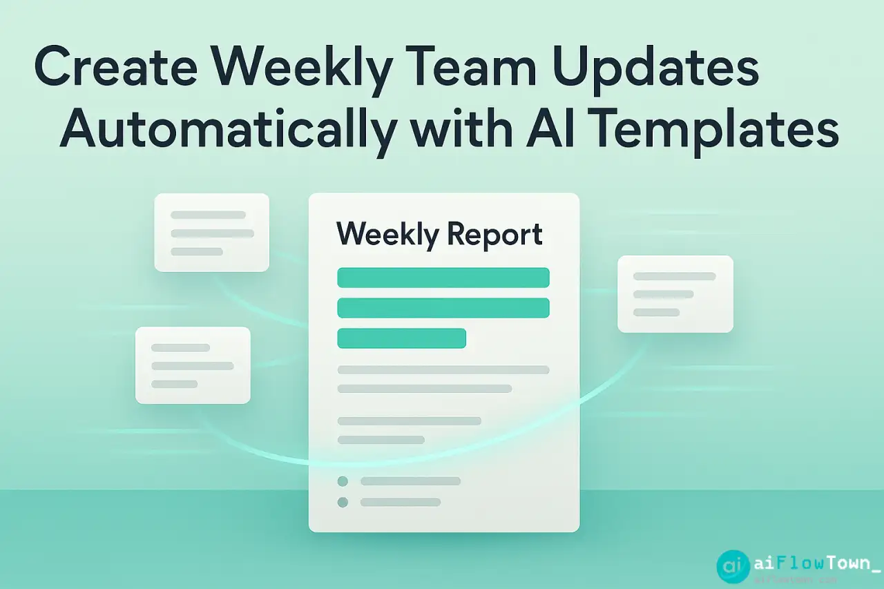 Create Weekly Team Updates Automatically With AI Templates