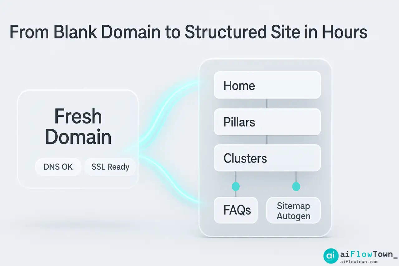 From Blank Domain To Structured Site In Hours