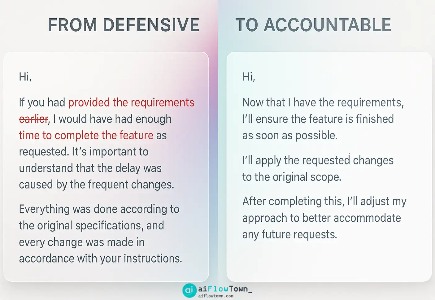 From Defensive To Accountable