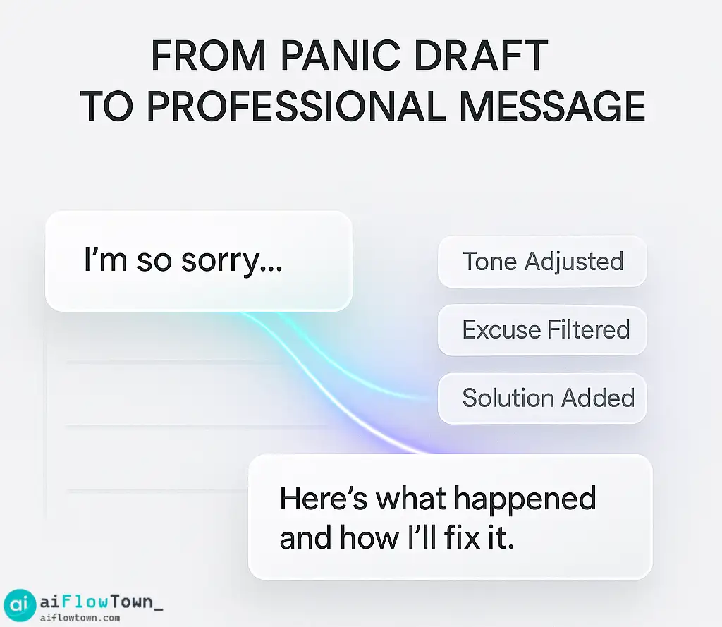 From Panic Draft To Professional Message