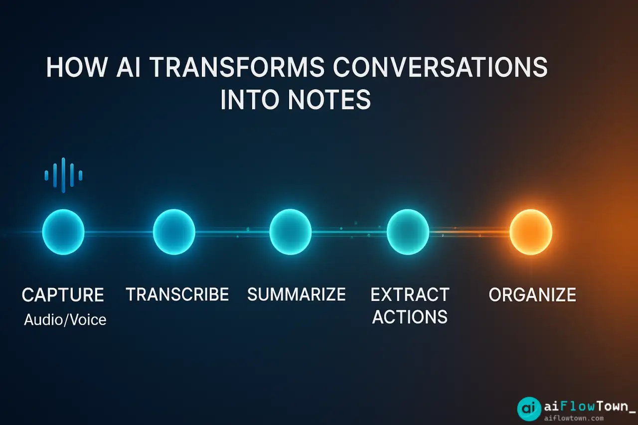 How AI Transforms Conversations Into Notes