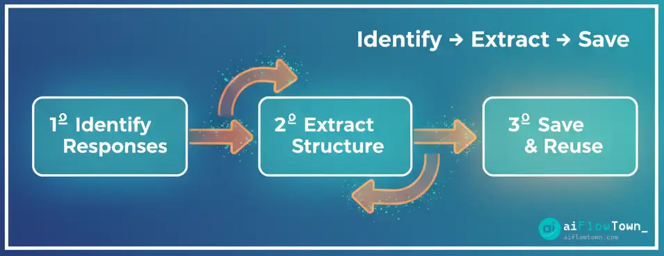 Identify → Extract → Save