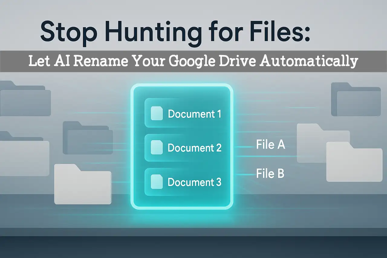 Let AI Rename Your Google Drive Automatically