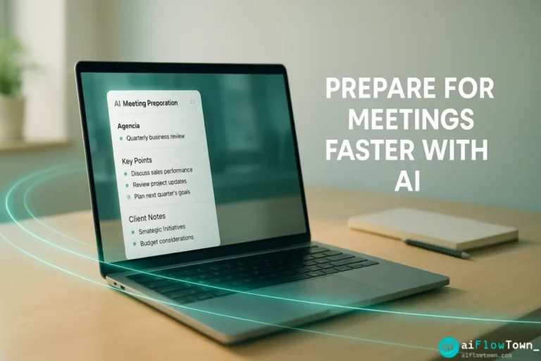 Prepare For Meetings Faster With AI