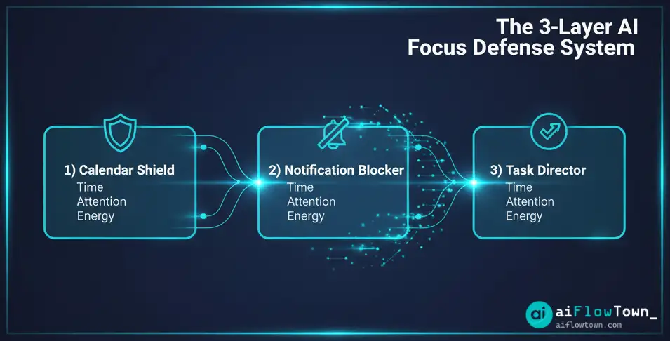 The 3 Layer AI Focus Defense System