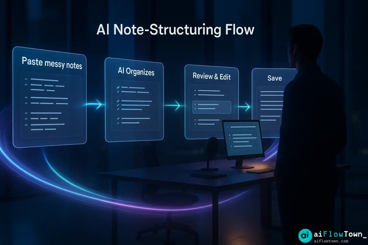 The AI Note Structuring Flow