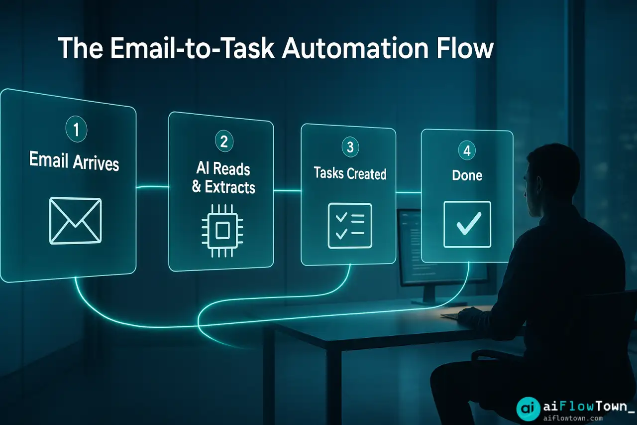 The Email To Task Automation Flow