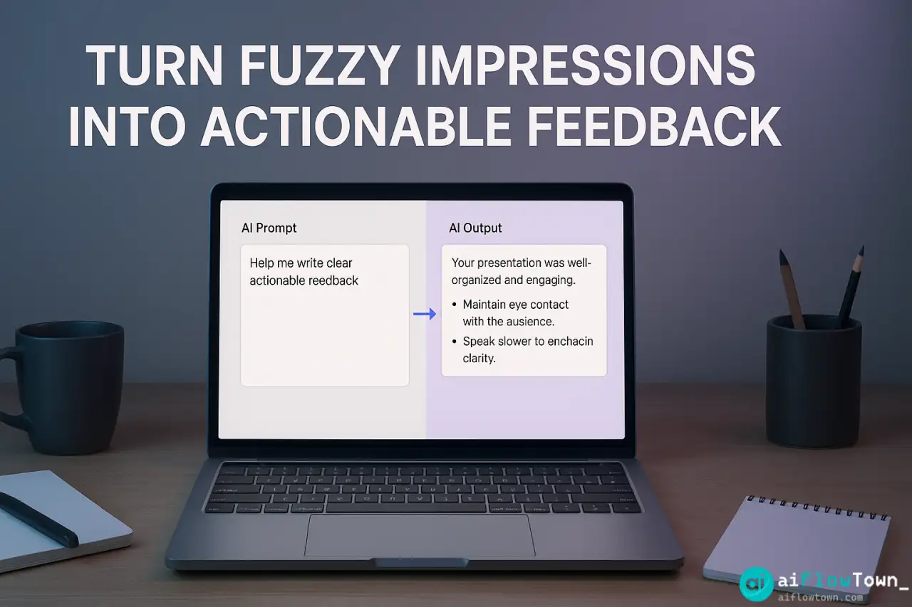Turn Fuzzy Impressions Into Actionable Feedback