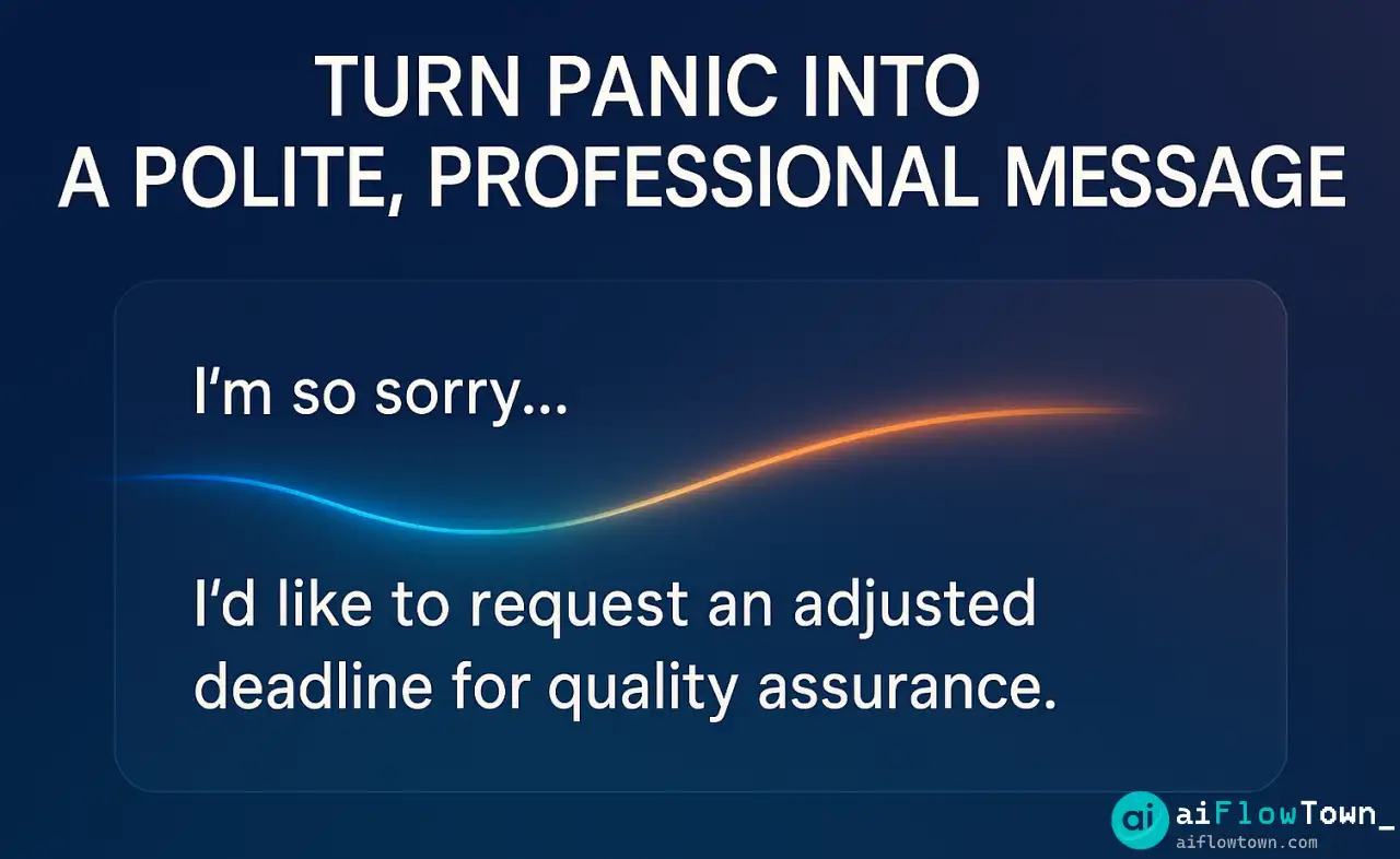 Turn Panic Into A Polite, Professional Message