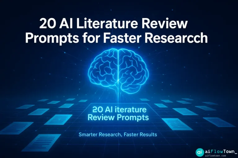 20 AI Literature Review Prompts for Faster Research