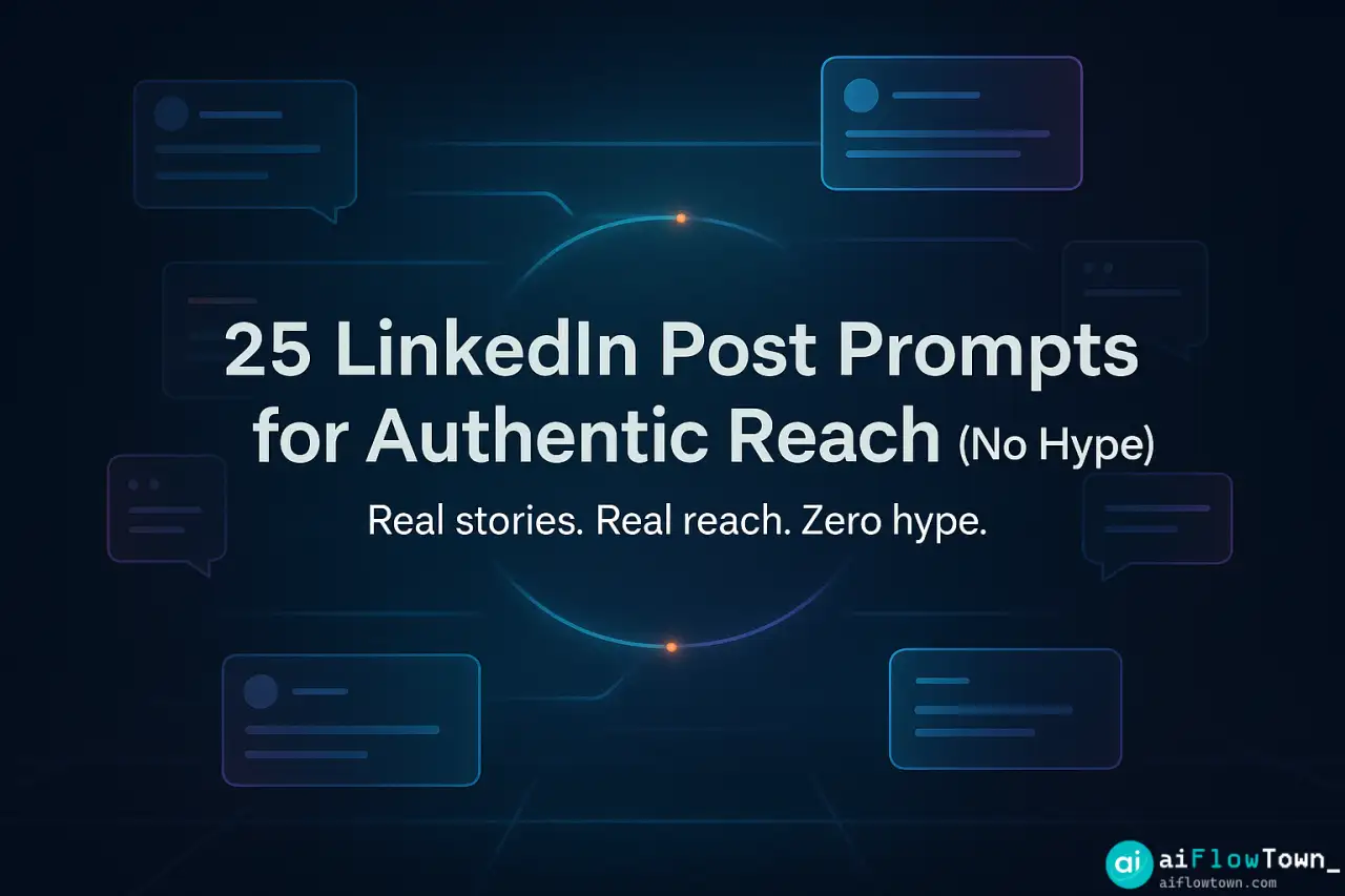 25 LinkedIn Post Prompts for Authentic Reach (No Hype)