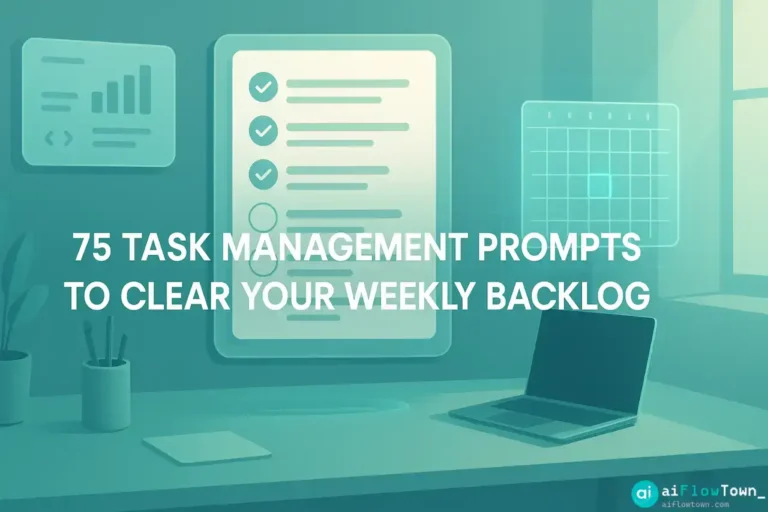 75 Task Management Prompts to Clear Your Weekly Backlog