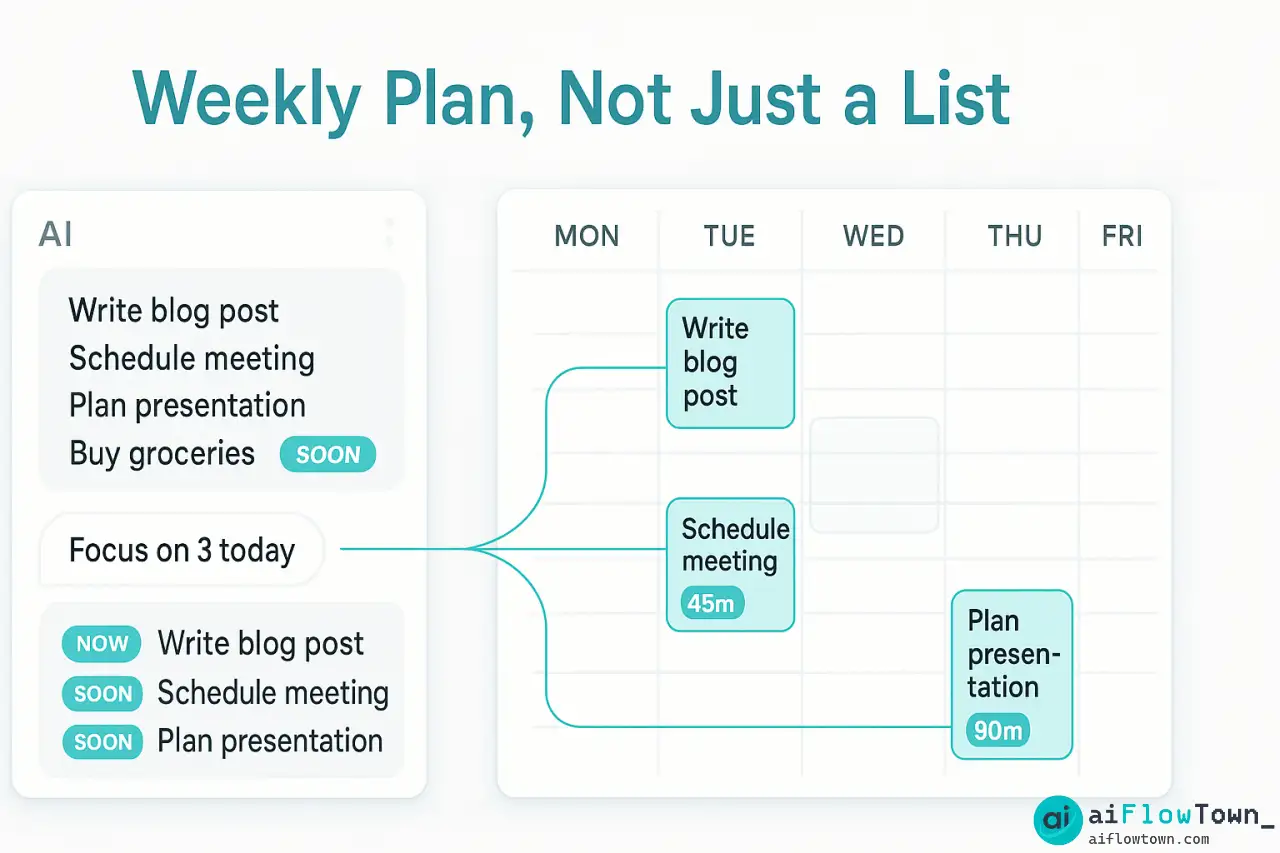 AI As Your Weekly Planner