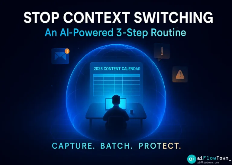 Stop Context Switching: An AI-Powered 3-Step Routine